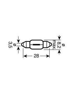 [OSRA6430] Gloeilamp   24V   3W     SV7-8