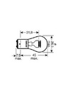 [OSRA7528] Gloeilamp   12V    21/5W   BAY15d