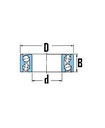 [KOYO5208-2RS] Hoekkontaktkogellager - 40 x 80 x 30,2