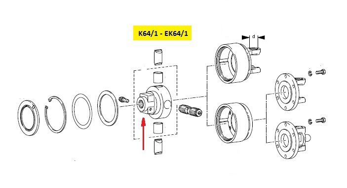 [WALT59.40.15] Naaf K64/1 - 1.3/8" - 6