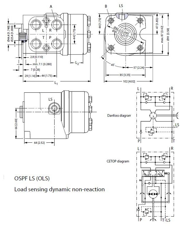 [DANF150G5049] Orbitrol OSPF 160 LS - RV 190 bar - SV 240 bar