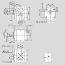 [DKWK 81 004 002 B]  Pomp 2 gaten 60,0 x 60 - conische as - 11,0 cc - Links draaien - Bosch