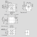 [DKWK 81 001 004 B]  Pomp 2 gaten 60,0 x 60 - conische as - 8,0 cc - Links draaien - Bosch ( Speciaal IHC )