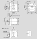 [DKWK 81 012 015 B] Pomp 2 gaten 106,4 - conische as - 16 cc - Rechts draaien - Bosch