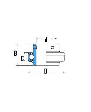 [KOYOUC211] Lager - 55 x 100 x 55,6