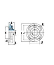 [KOYOUCFC209J] Lagerblok rond - 132 x 160 x 26 - lager 45 x 85 x 49,2