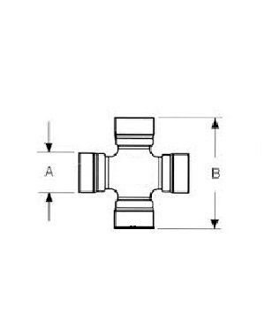 [DKWK 55 030 003] Kruis - 30,17 x 92,0 - zonder smeernippel
