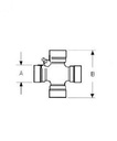 [DKWK 55 030 001] Kruis - 30,17 x 92,0 - smeernippel tussen potjes