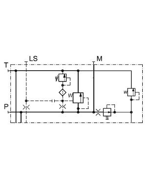 [DANF157B5111] Ingangsplaat closed center - pomp met variabel debiet - G 3/4"