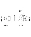 [ISKRIS9021] Starter Iskra  6,6 Kw - 24V - 11T