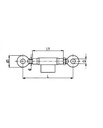 [DKWK 90 501 382] Spanschroef gesloten - M22  - Lmin = 250 mm - Lmax 360 mm - oog Ø 20 mm