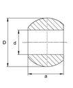 [DKWK 90 501 082] Kogel onderste arm cat 3/2