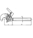 [DKWK 90 500 598] Haak cat 3 - M36 - rechts
