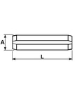 [DKWK 90 502 522] Elastische speld - Ø 5,0 x 40 mm