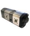 [DKWK 81 001 209 B] Pomp 2 gaten 60,0 x 60 - conische as - 14 +  11,0 cc + voorzet lager - Links draaien - Bosch