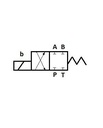[DKWK 80 300 003 S] Verdeler 4/2.  P - A - B - T  gesloten. 12V