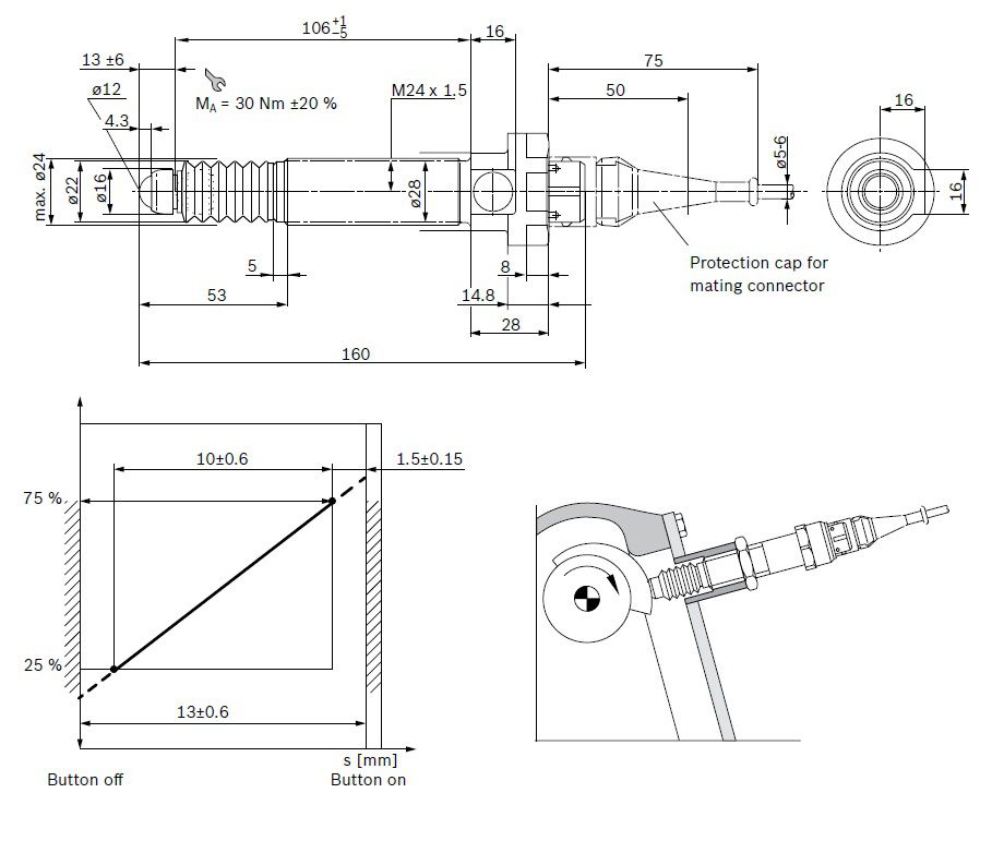 [BOSCR917001941] Positie sensor 8 - 12 V
