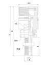 [DKWK 80 950 190] Snelkoppeling vrouwelijk - DN 13 - M30 - 20S