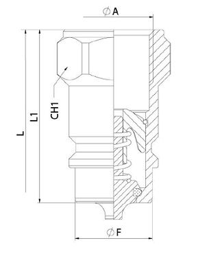 [DKWK 80 955 120] Snelkoppeling mannelijk - DN 20 - 3/4" BSP