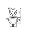 [DKWK 90 502 212] Dubbel ring schakel   ( Ø 8,0)