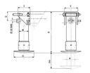 [DKWK 91 000 076] Steunvoet hydraulisch - slag 250 mm