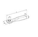 [DKWK 91 000 132] Trehoog din 74054 - vierkant 55 x 65 mm - L = 380 mm - oog Ø 40 mm
