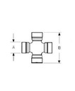 [DKWK 55 027 002] Kruis - 27,0 x 81,7 - zonder smeernippel