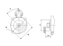 [ISKRIS1189] Reductiestarter Mahle MS24  3,2 Kw - 12V - 10T