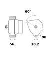 [ISKRIA1215] Alternator Mahle MG29  14V - 200 A