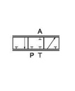 [DANF157B7203] Schuif   65  l/min -  P-T-A gesloten