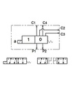 [DKWK 80 305 001 B] 6/2 Ventiel 3/8" - 12V - NG6 - 50L/min