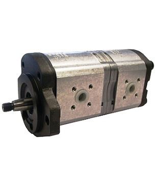 [DKWK 81 010 203 B]  Pomp 2 gaten 100,0 - conische as - 19 + 11 cc - Links draaien - Bosch