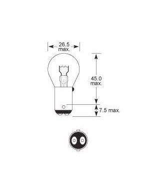 [PACA181174] Gloeilamp   24V   20W       BA15d