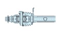 [BOND7E656121FT09] 1/2 aftakas 80°1 3/4 - 6 can- buis 125173000  (54,0 x 3,7) L = 1210