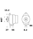 [ISKRIA0989] Alternator Mahle MG521  14V - 95 A