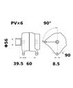 [ISKRIA1061] Alternator Mahle MG664  14V - 70 A