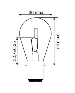 [OSRA7438] Gloeilamp   24V   50W      BA20s