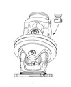 [WALT36.19.310XS5] Kruiskoppeling PW580 - flensgaffel Ø160 - 6 x gaffel buis S5