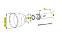[WALTSCH25L1000-BU00] Stofkap Buiten  SCH25 - WW2370 -  lengte 1000mm