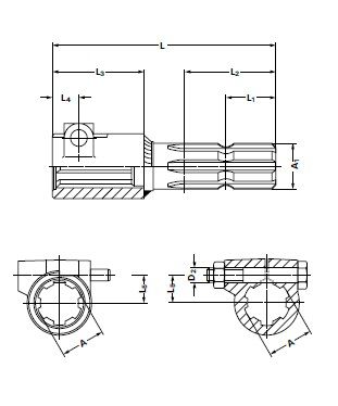 [WALT67.10.235] Verlengstuk met bout 1.3/8" - 21
