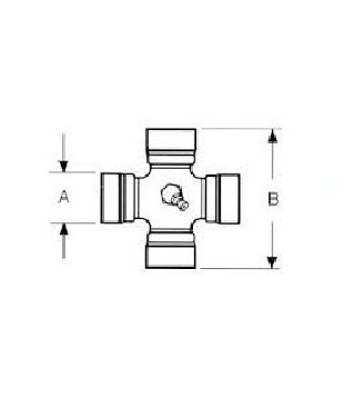 [WALT22.00.00] Kruis 30x92 met smeernippel centraal (67,5°)
