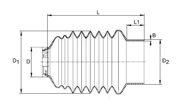 [WALT85.07.502] Dubbel kap SD05 - lengte 224mm