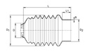 [WALT85.07.502] Dubbel kap SD05 - lengte 224mm