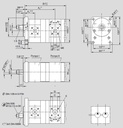 [DKWK 81 009 201 B]  Pomp 4 gaten 72,0 x 100 - conische as - 19 + 8,0 cc - Links draaien - Bosch