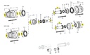 [WALT82.83.13] Loopring SD15 - SDF15 - SD25 - SD25/1 - SDF25 grote hoek WW2380 - buiten Ø 165 mm