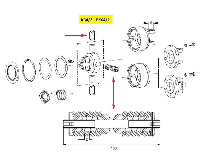 [WALT59.25.02/290] Veerblok K64/2 - 290 daNm