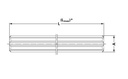 [WALT67.76.02L0600] Profielas 36x40 - 20 - L= 600 mm