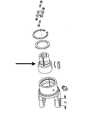 [WALT56.19.15] Naaf 1.3/4" - 6 - F5/1 - type KB