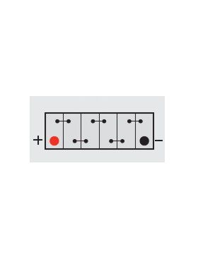 [YUAS896] Batterij gevuld 12V-26AH - 187x127x181 (+ links)