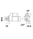 [ISKRIS0407] Starter Iskra  4,0 Kw - 24V - 9T